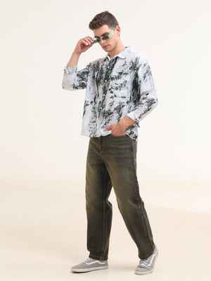 Tar Baggy Printed Shirt- Green - Espanshe
baggy shirt for men
printed baggy shirt for men