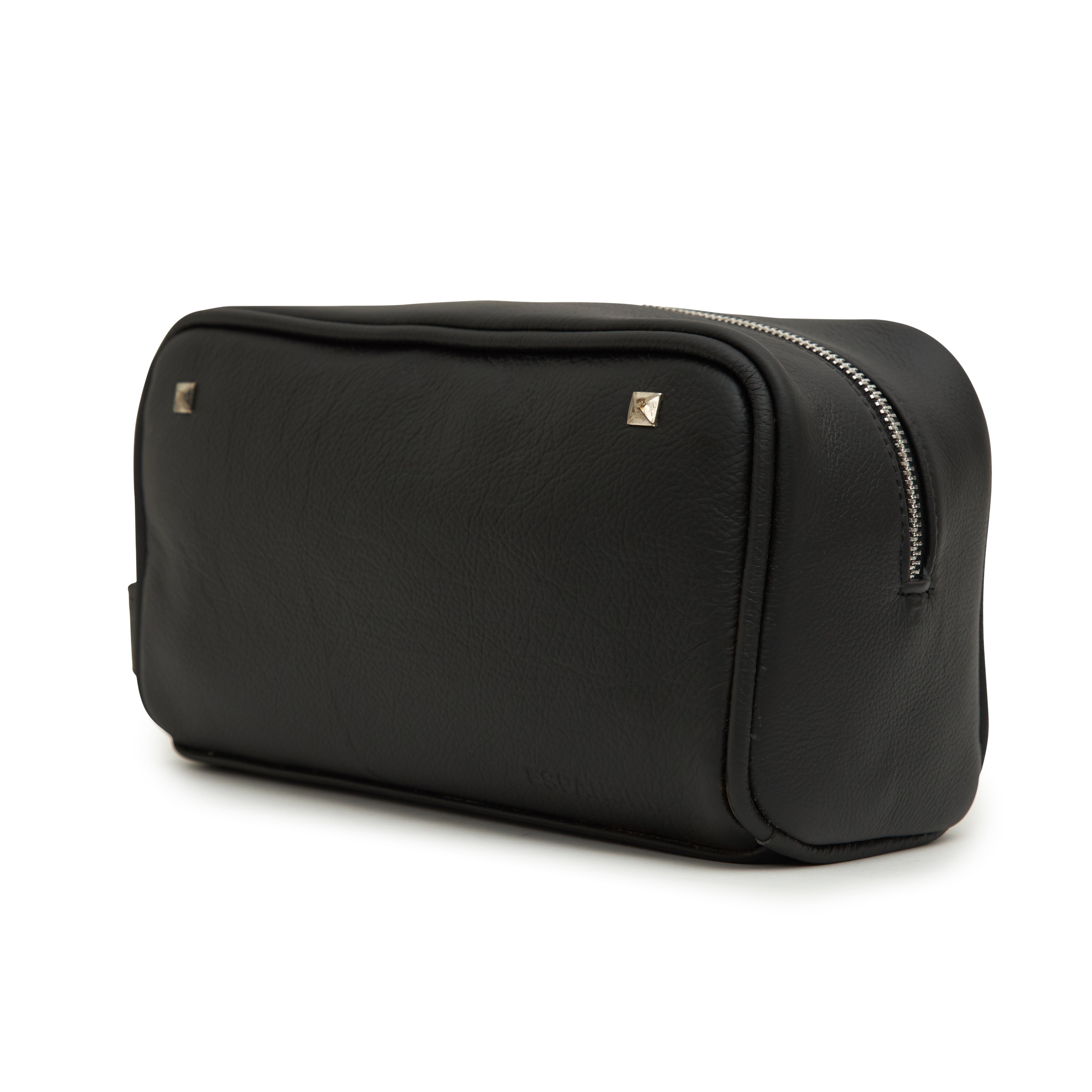 men's Minimalistic Leather Bag - Black


