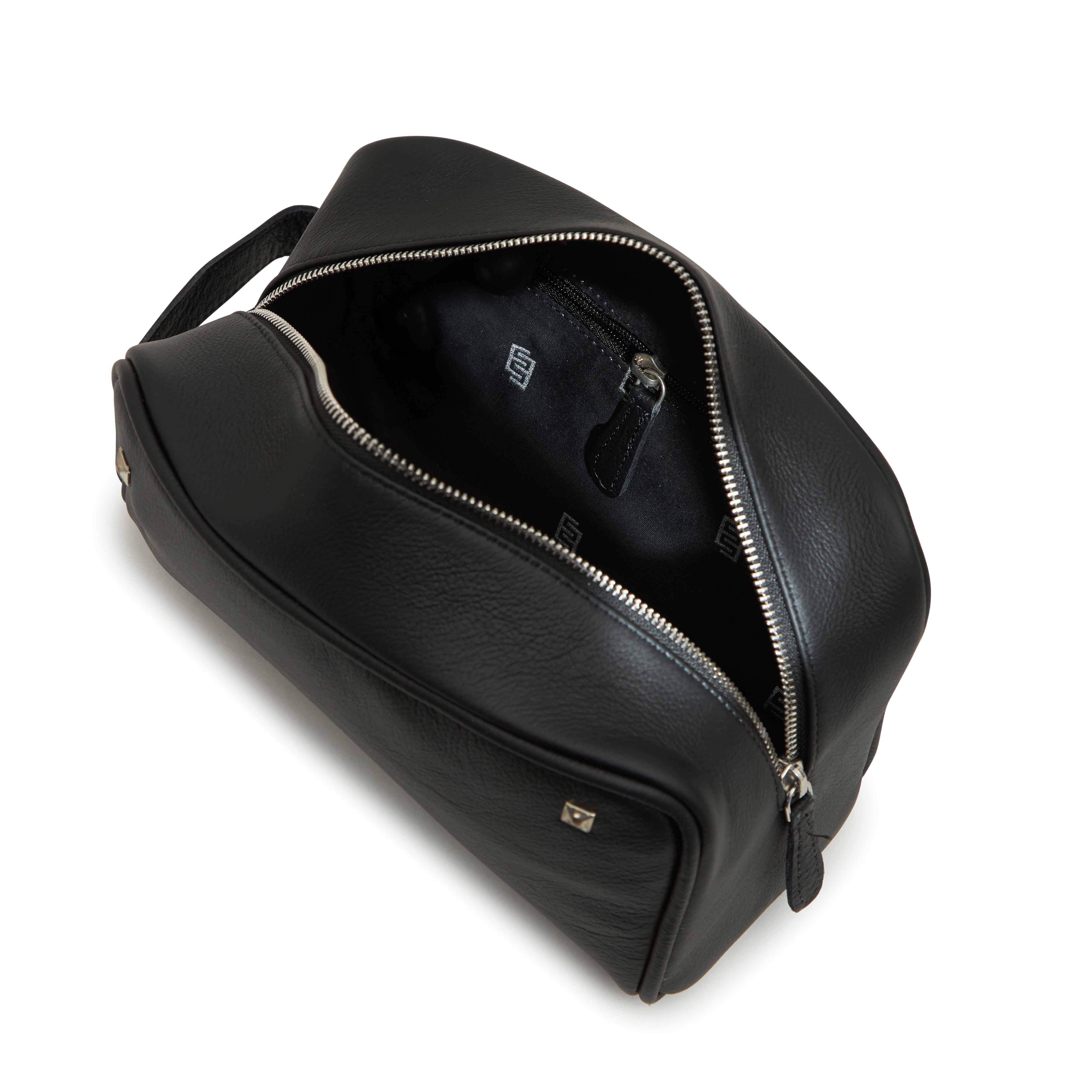men's Minimalistic Leather Bag - Black

