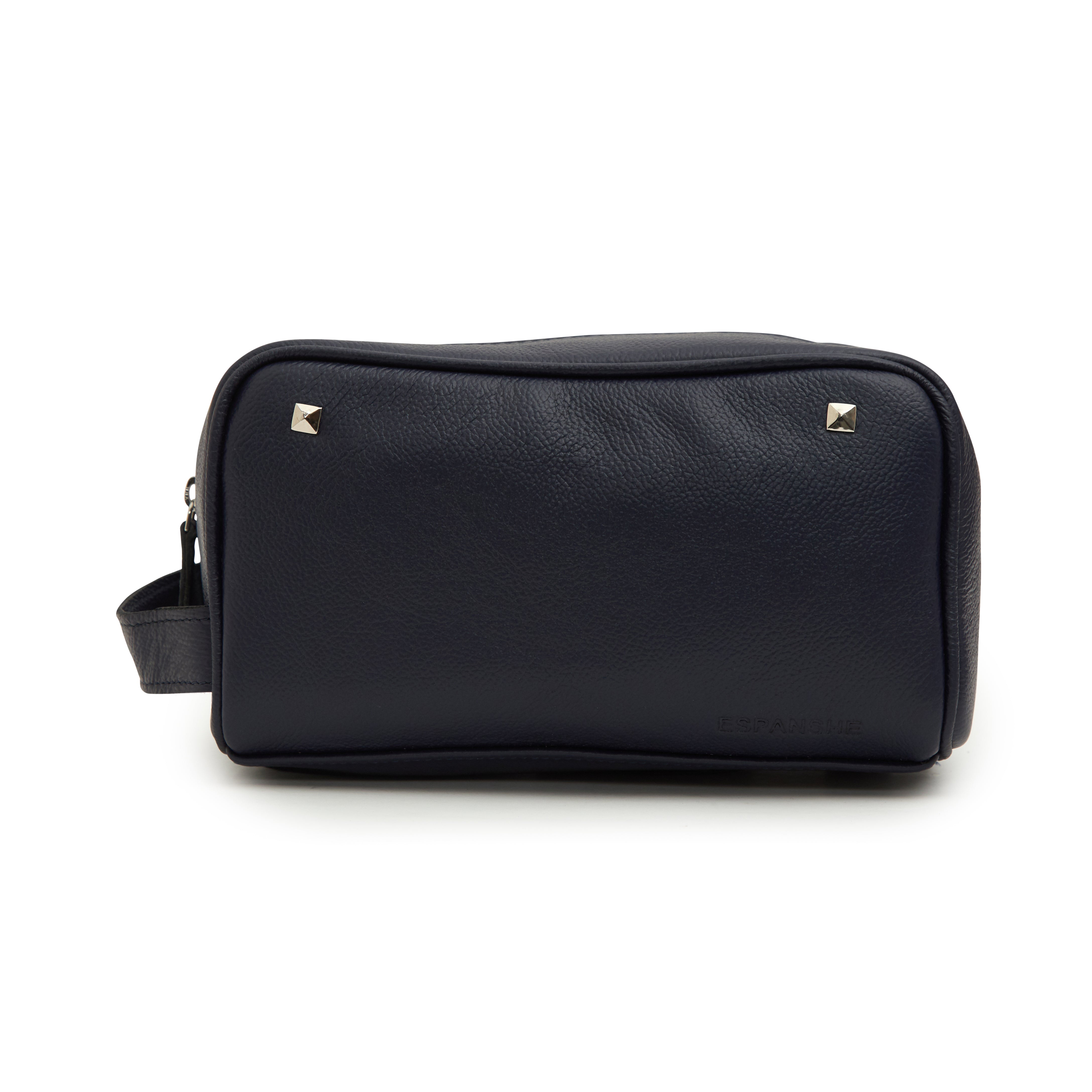 men's Minimalistic Leather Bag - violet
