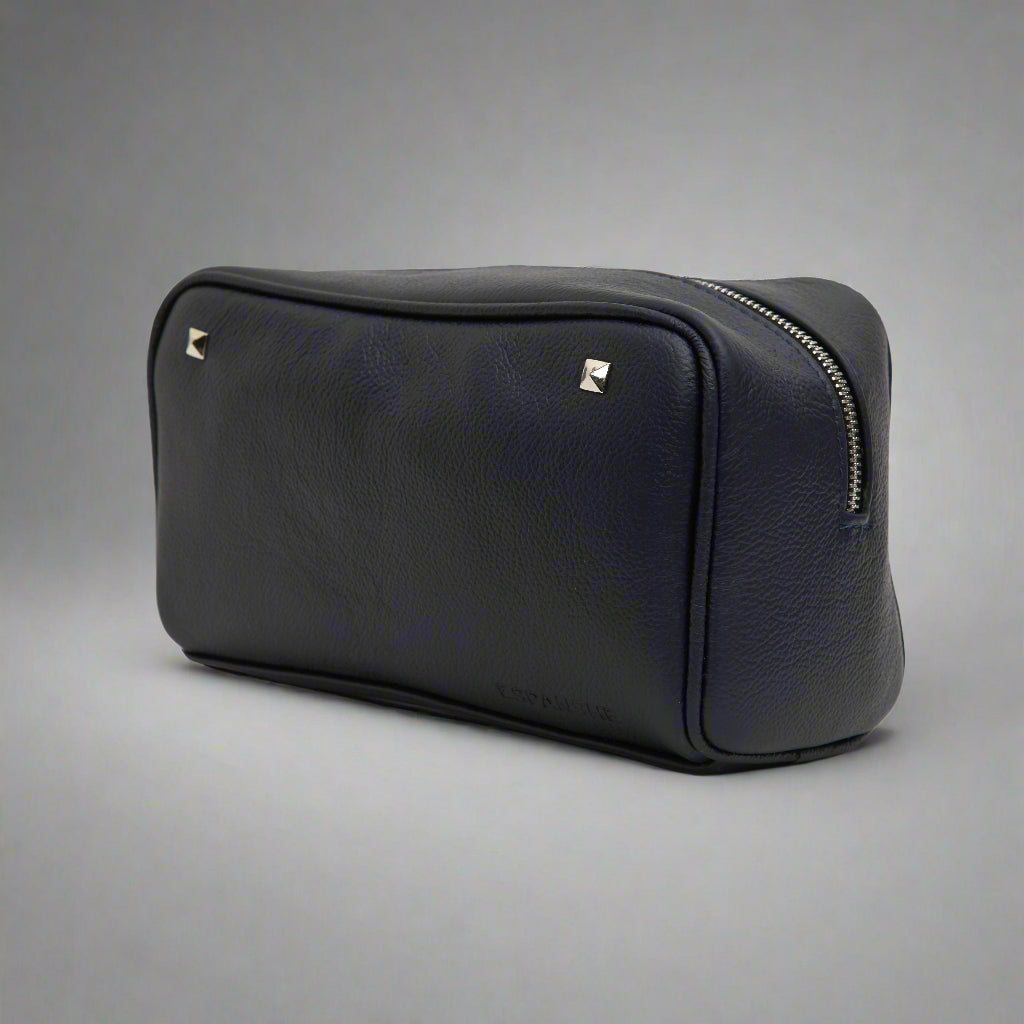 men's Minimalistic Leather Bag - violet

