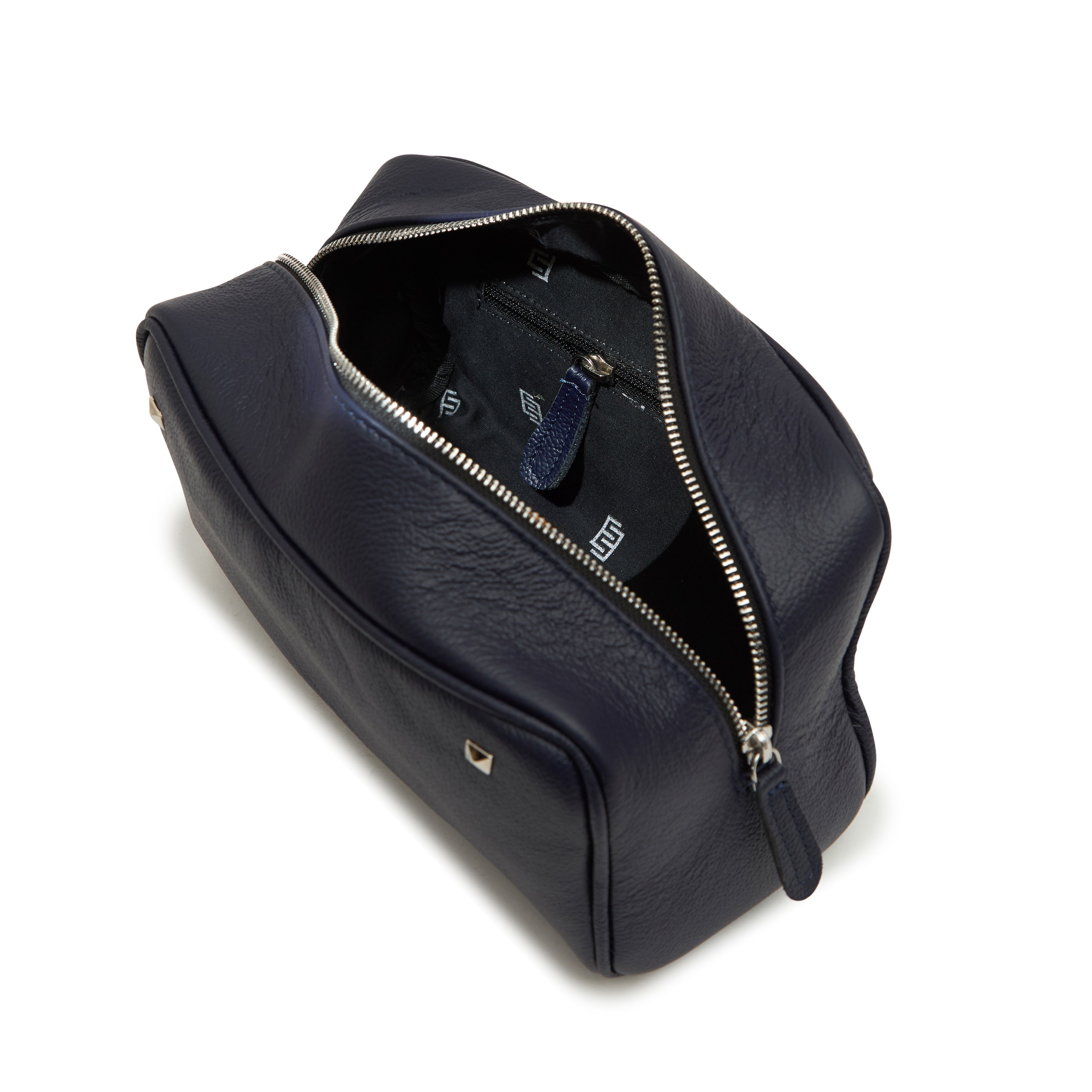 men's Minimalistic Leather Bag - violet
