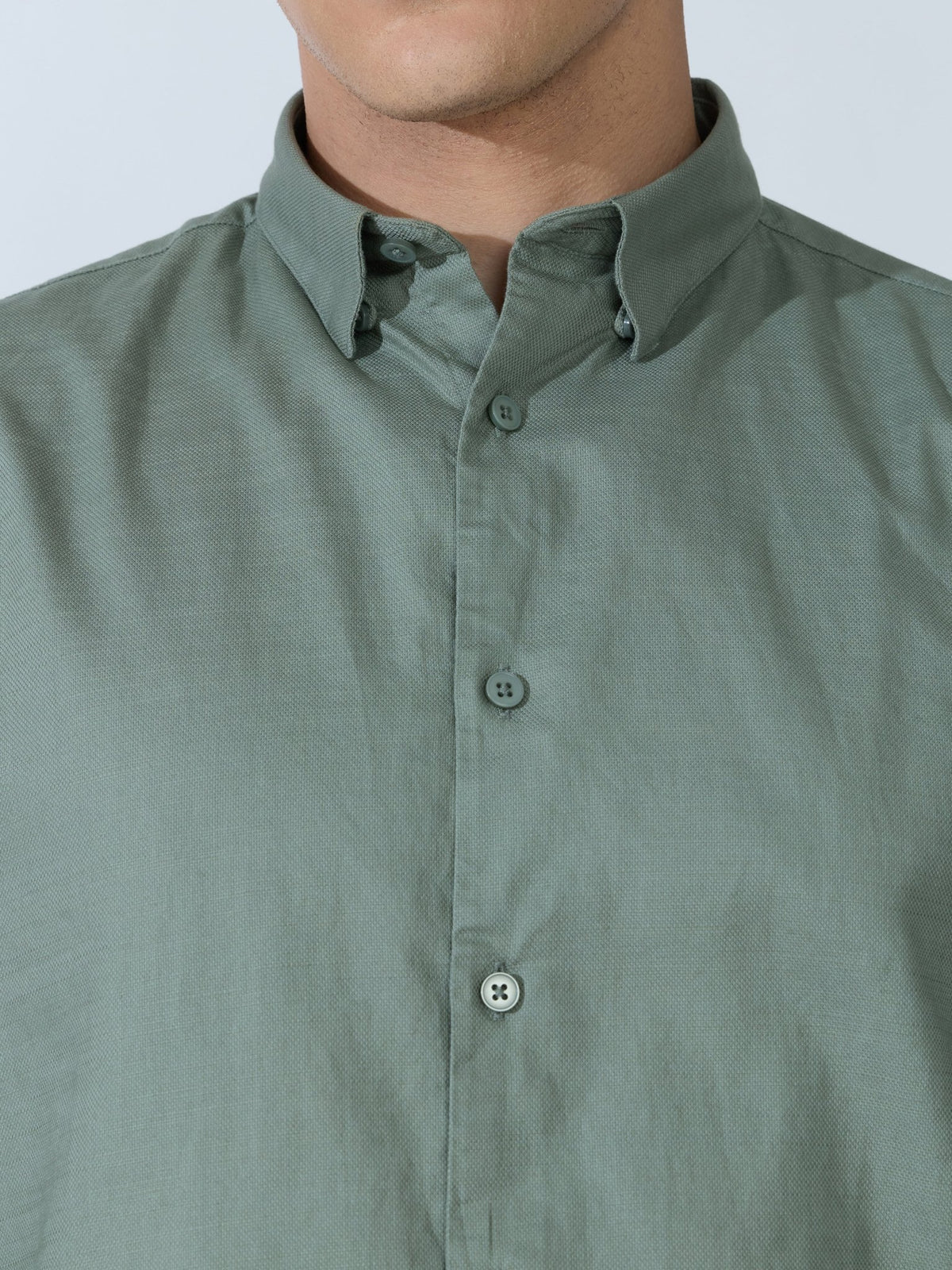 Farana - Green Dobby Shirt - Espanshe