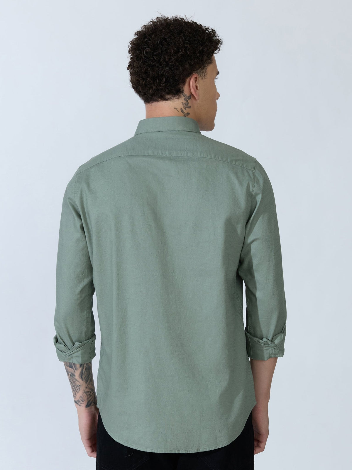 Farana - Green Dobby Shirt - Espanshe