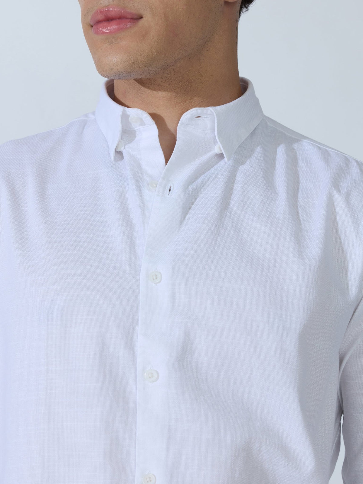Farana - White Dobby Shirt - Espanshe