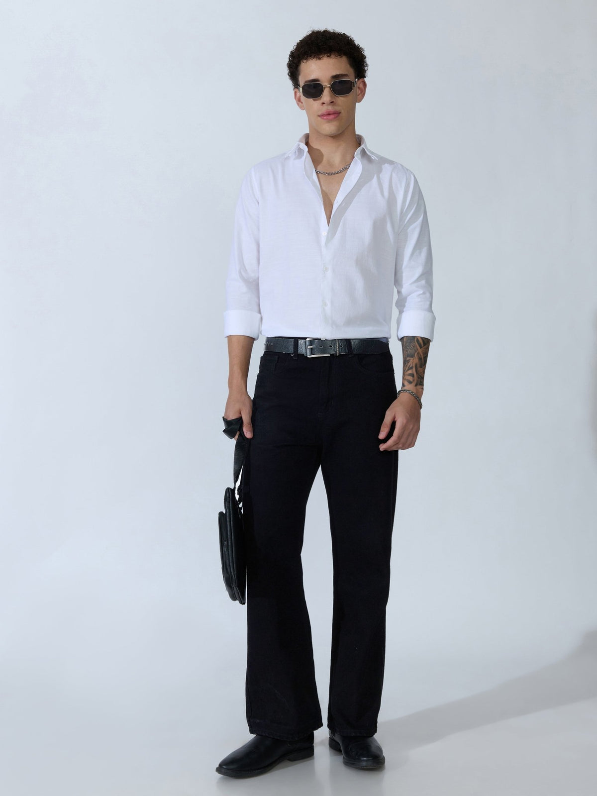 Farana - White Dobby Shirt - Espanshe