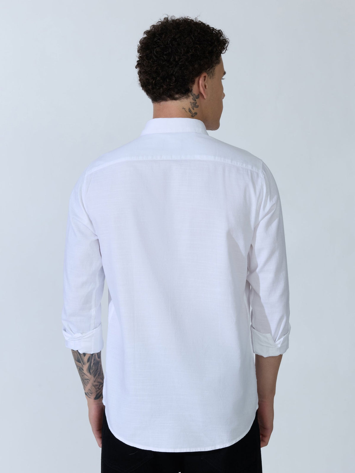 Farana - White Dobby Shirt - Espanshe