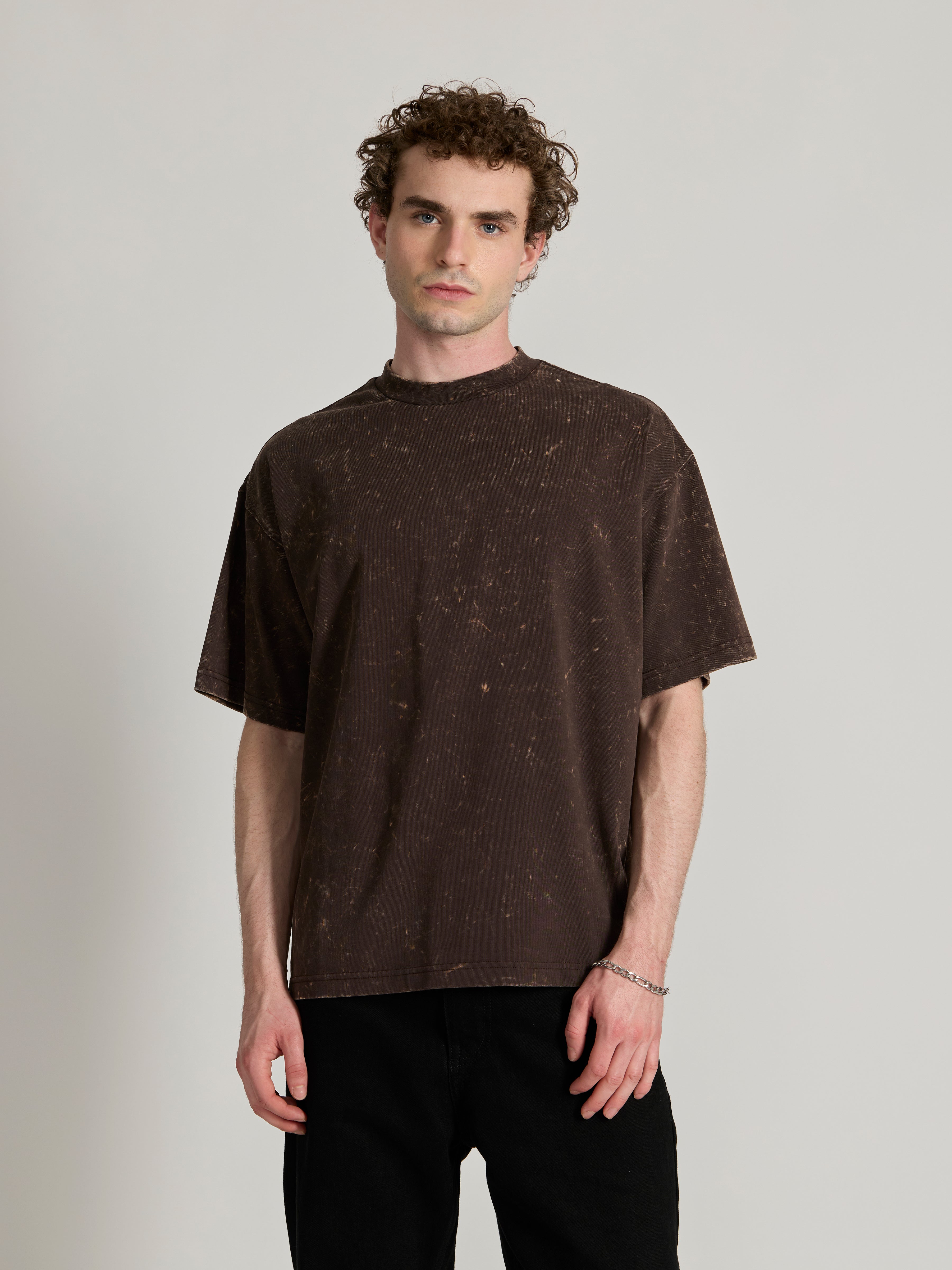  Men's Baggy T-Shirt - Coffee Brown
