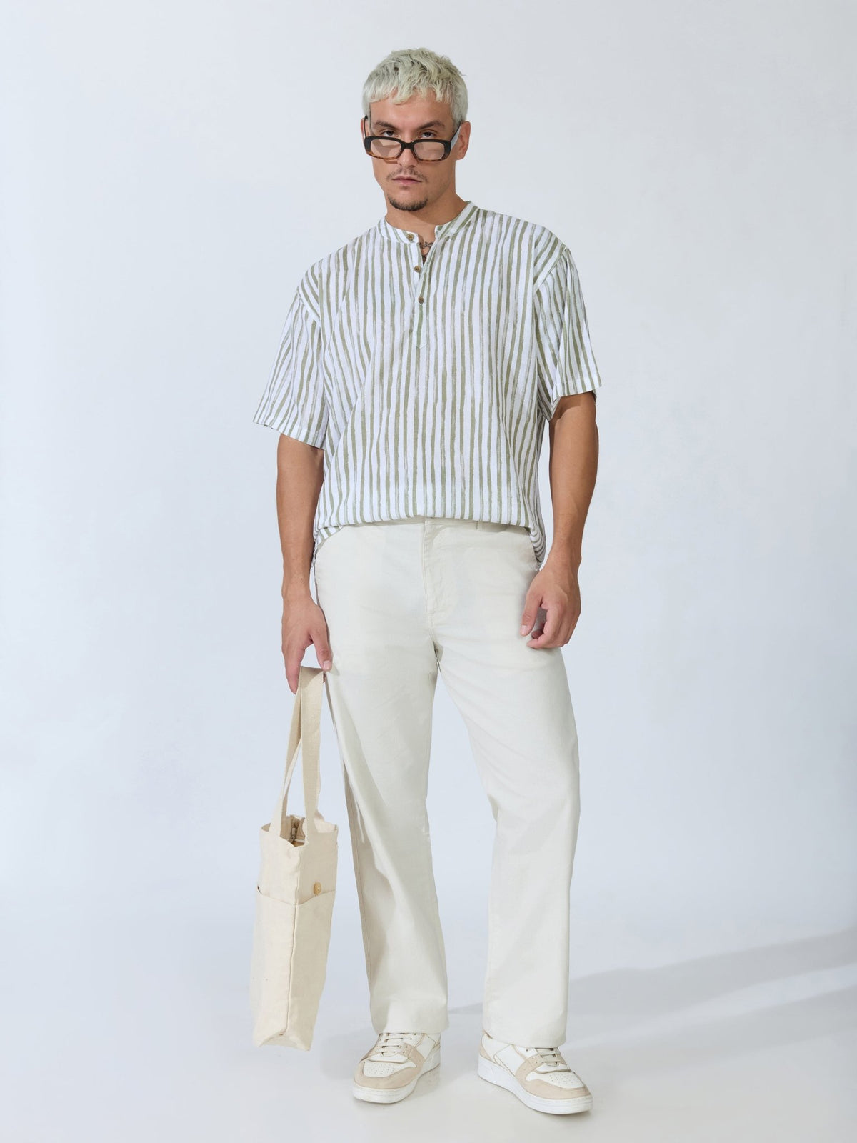 Bliss - Comfort Fit Cotton Pant - Light Beige - Espanshe