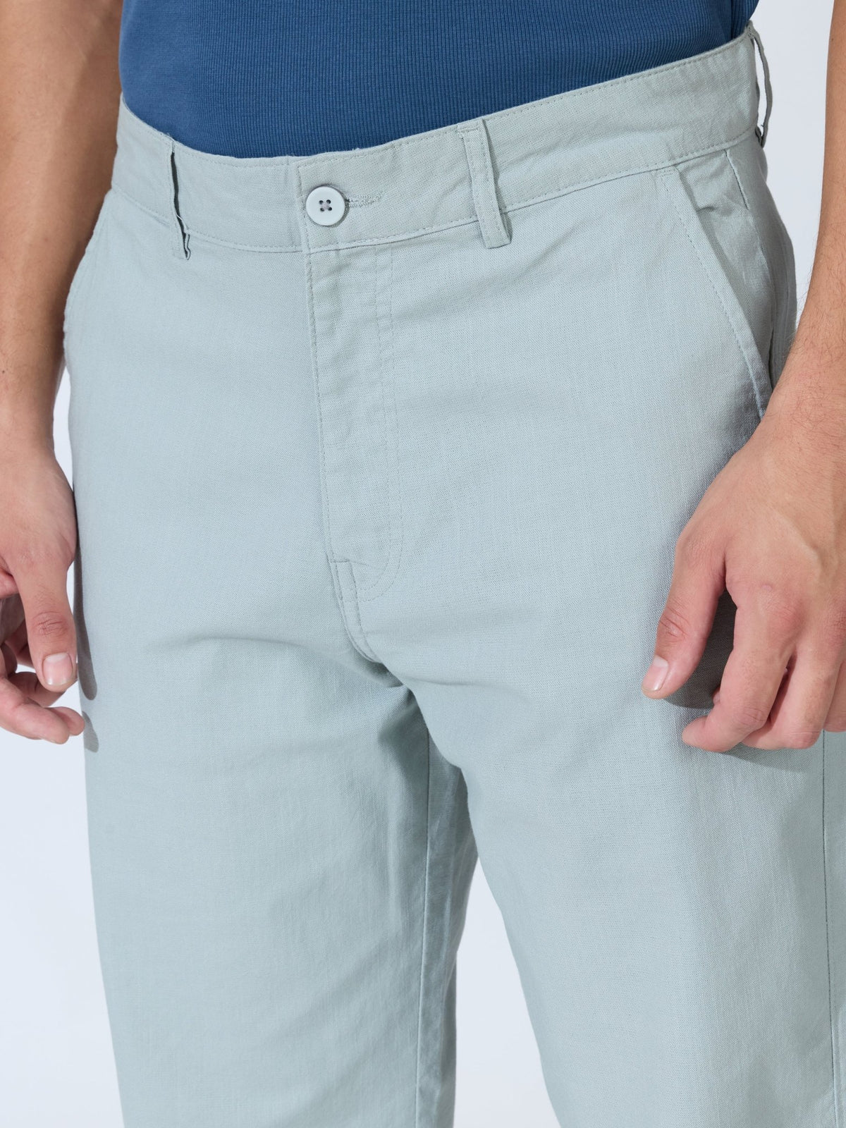 Bliss - Comfort Fit Cotton Pant - Sea Green - Espanshe