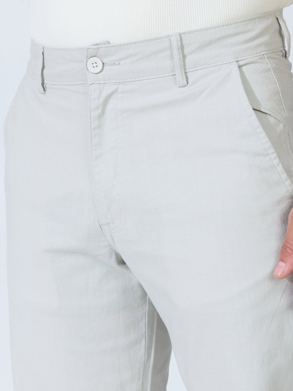 Bliss - Comfort Fit Cotton Pant - Grey - Espanshe