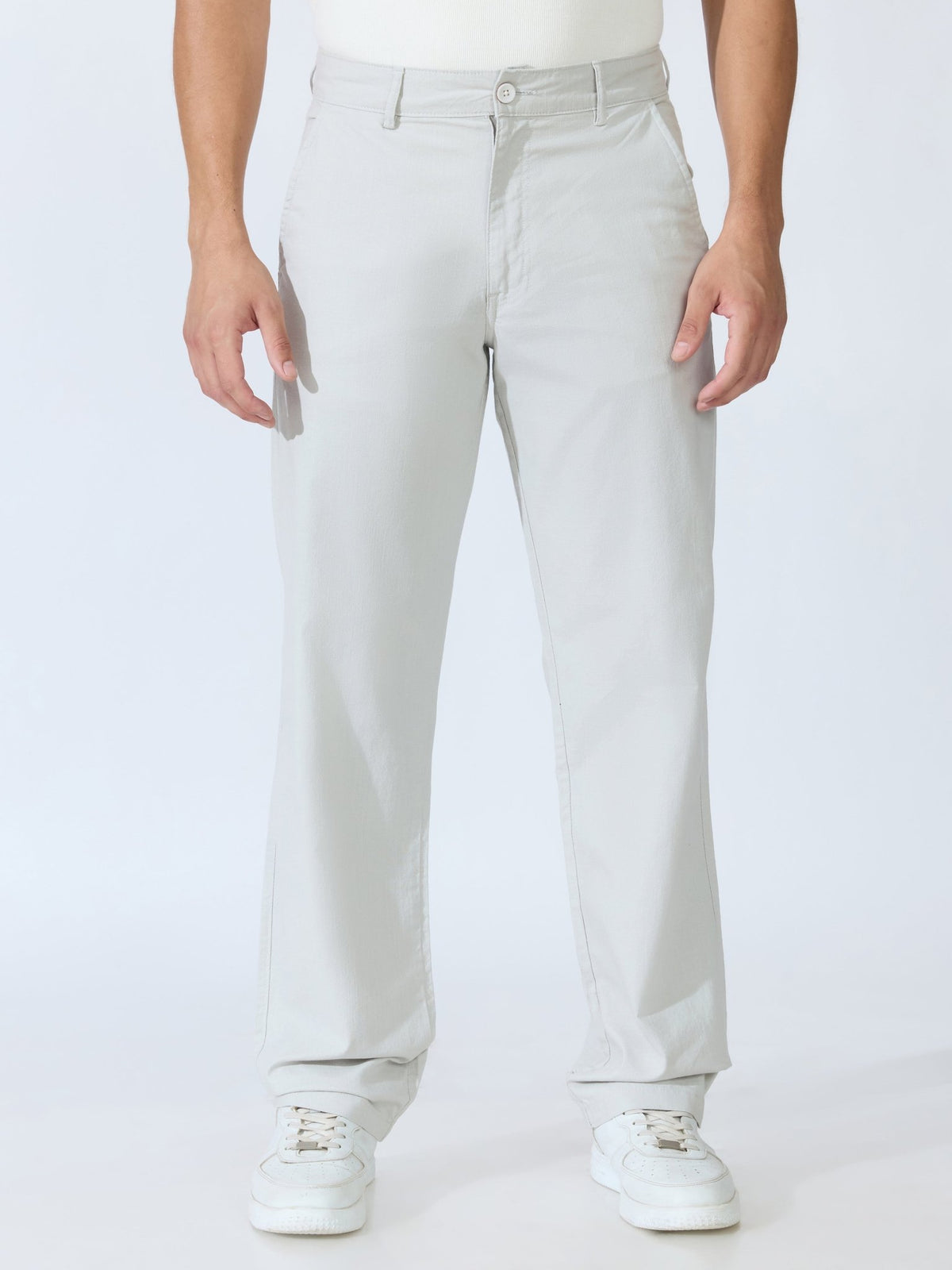 Bliss - Comfort Fit Cotton Pant - Grey - Espanshe