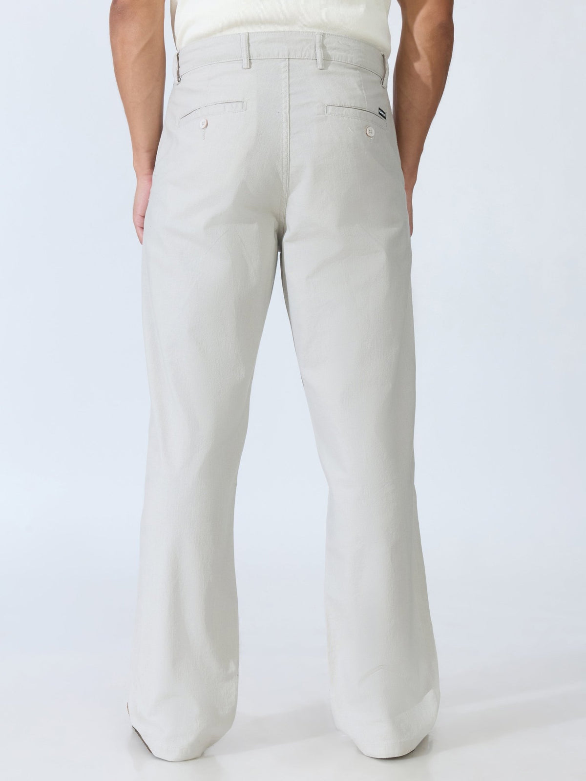 Bliss - Comfort Fit Cotton Pant - Silver Grey - Espanshe