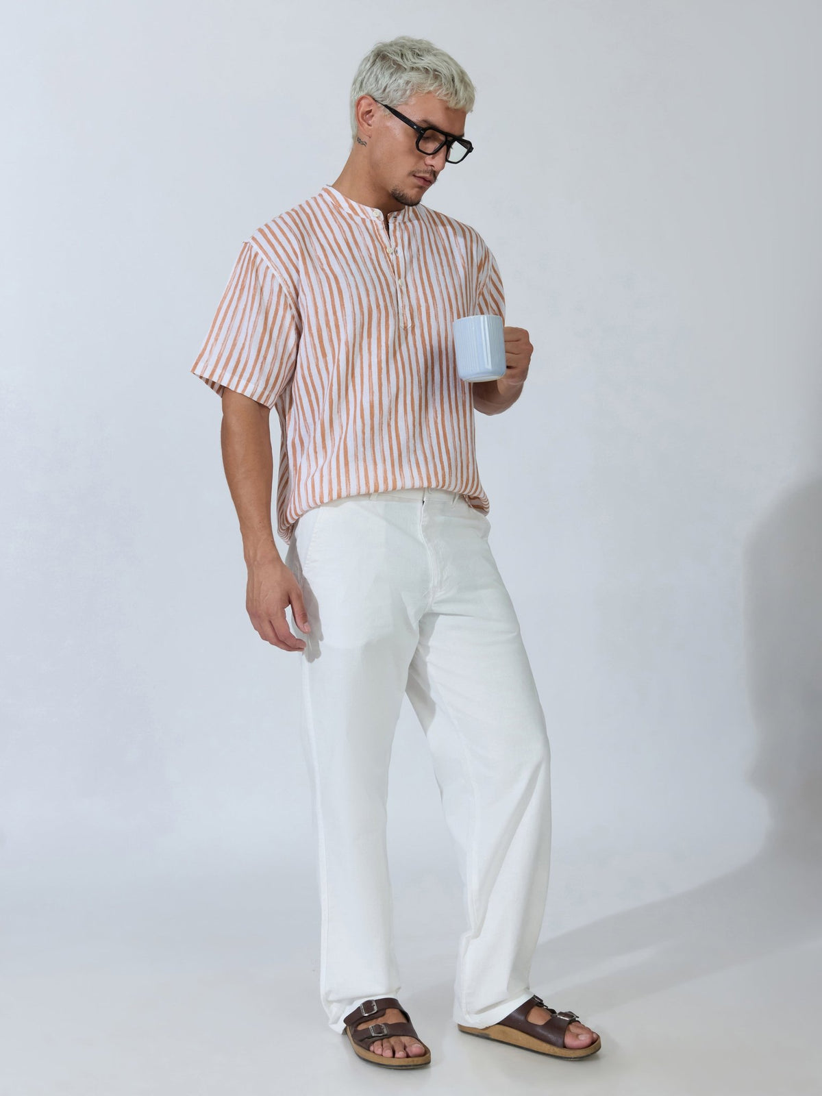 Bliss - Comfort Fit Cotton Pant - White - Espanshe