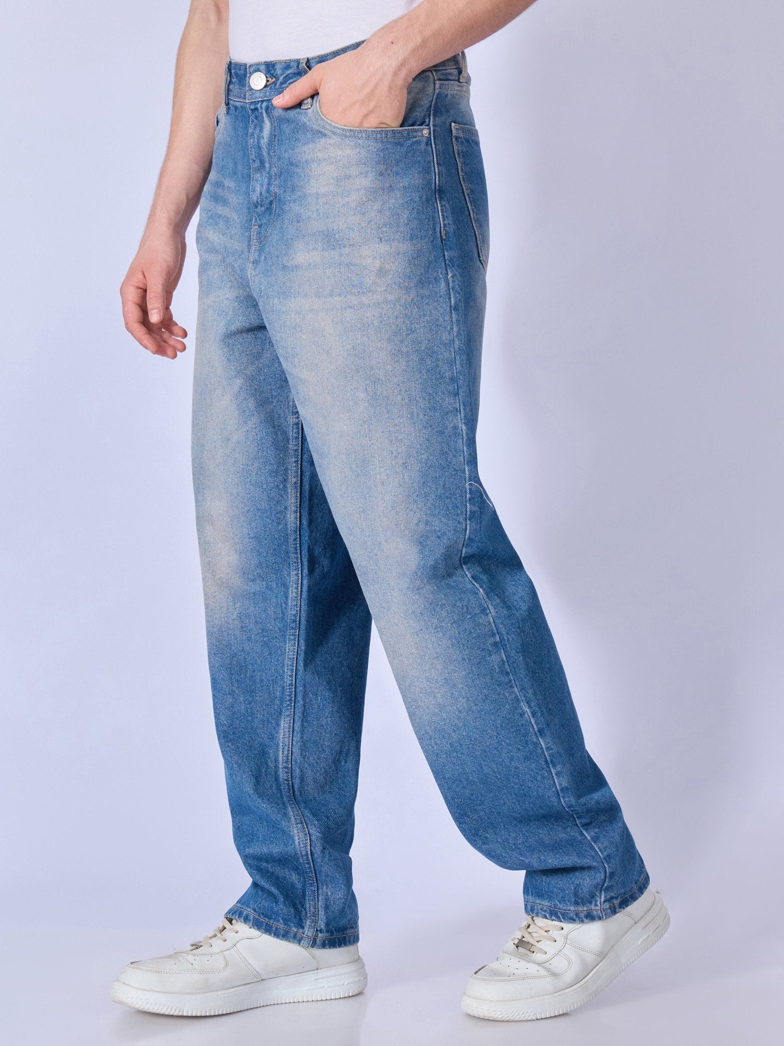 Brass - Relaxed Fit Jeans - Blue - Espanshe