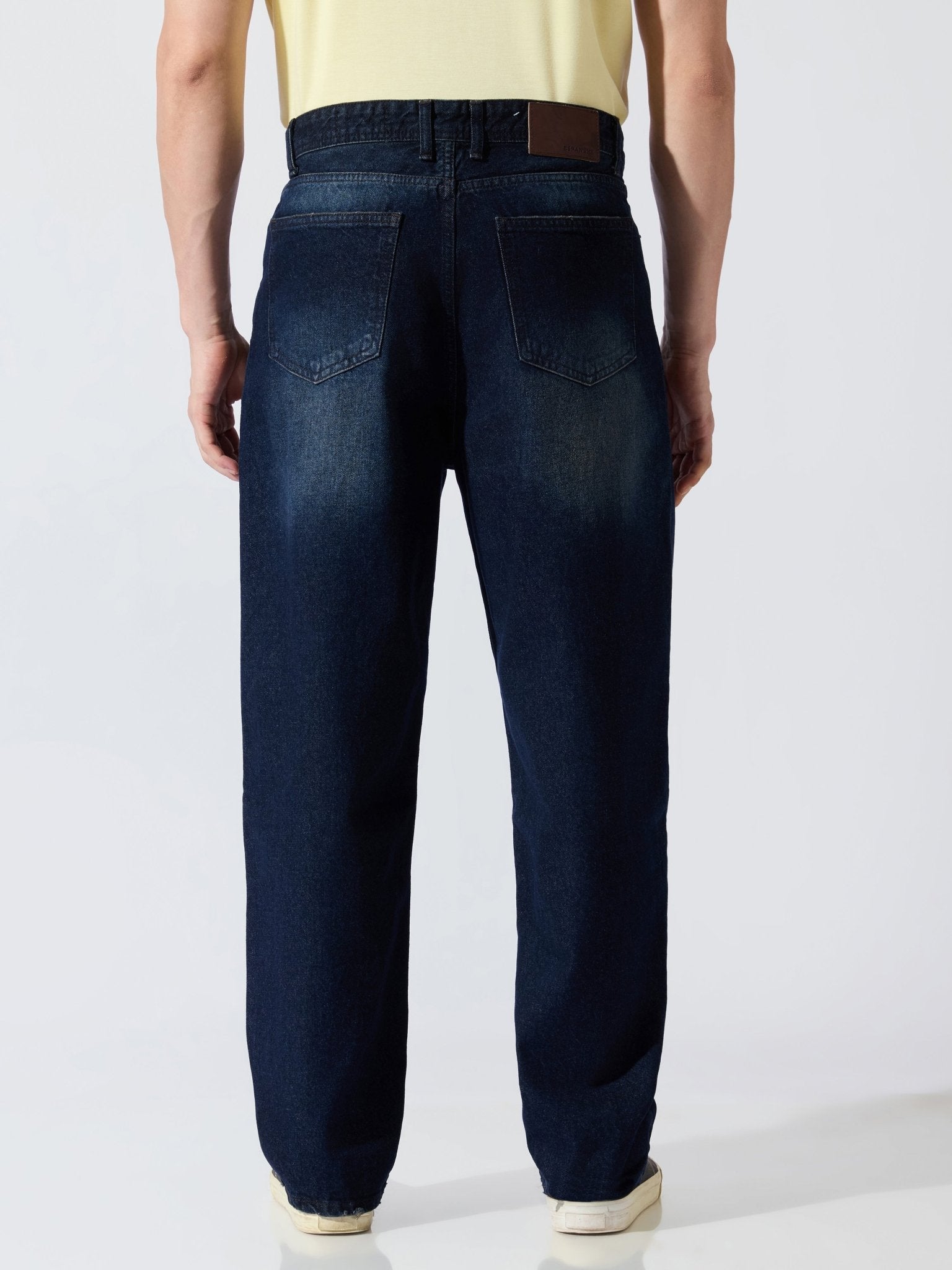 Holy - Relaxed Fit Jeans - Dark Blue - Espanshe