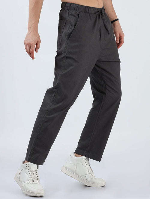 Long Sashes Pants Linen Fashion Trousers Cotton Solid Casual