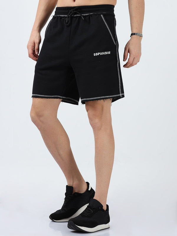 Black Shorts With Two Pocket