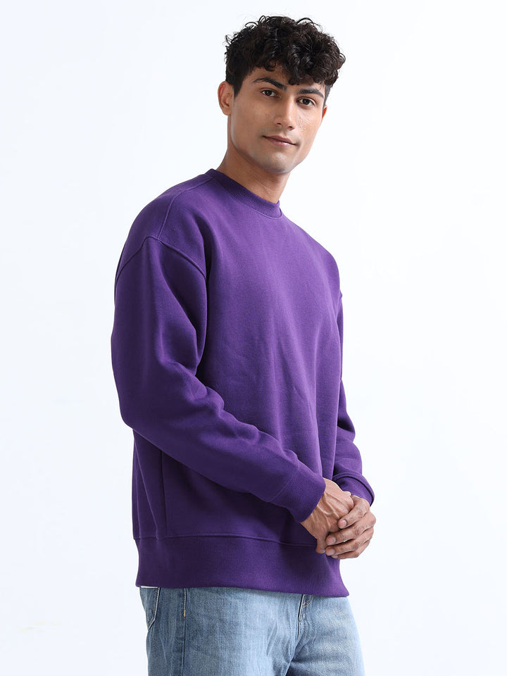 Purple Sweatshirt for Men's 
