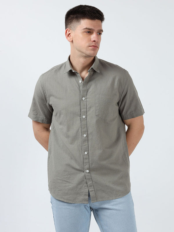 Stack Gray Linen Shirt
