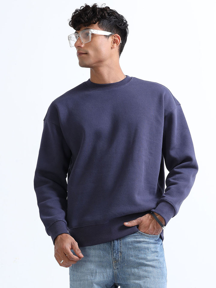 Blue Sweatshirt for Men's