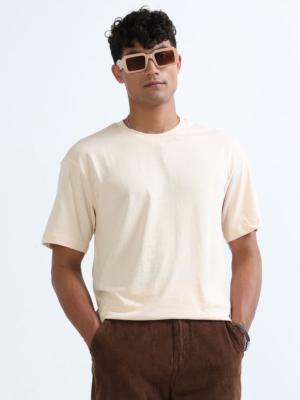 Men's Cream Short Sleeve T-Shirt