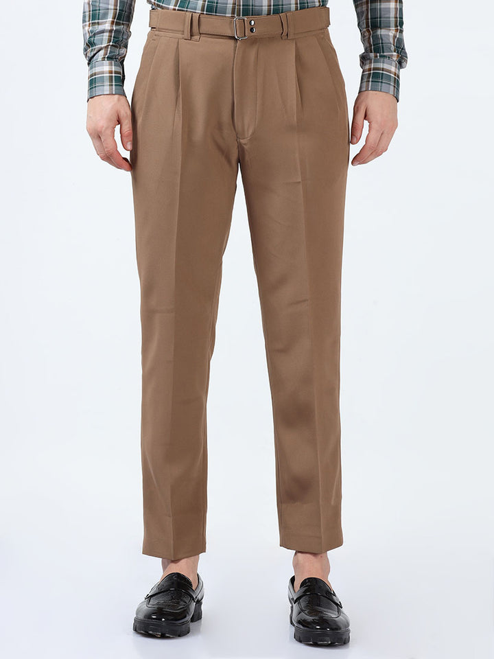 Casual Men's Beaver Premium Two-Way Beltless Formal Pant