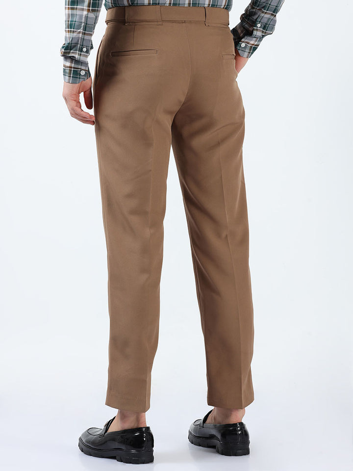 Casual Beaver Premium Two-Way Beltless Formal Pant For Men's