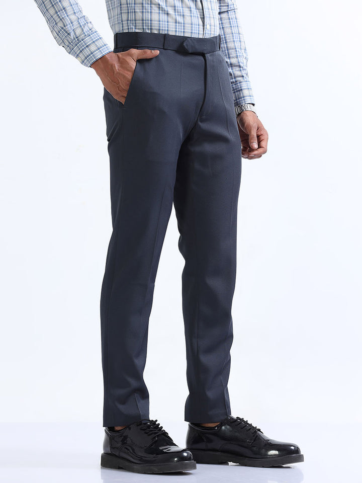 Modern Men's Two Way Nile Blue Formal Pant