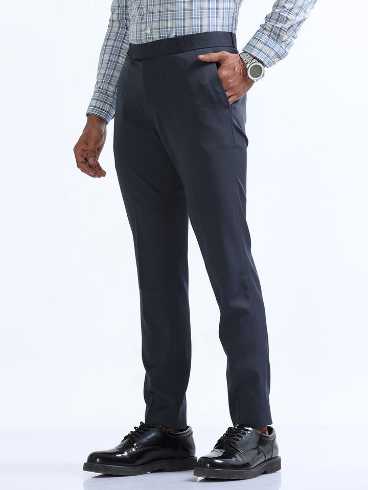Casual Men's Two Way Nile Blue Formal Pant