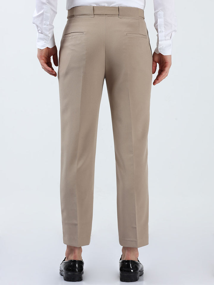 Casual Mongoose Premium Two-Way Beltless Formal Pant For Men's