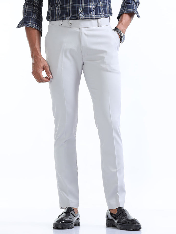 Casual Men's Premium Two-Way Blue Haze Formal Pant