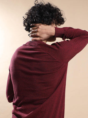 Men's Red/Black Sweater - Espanshe