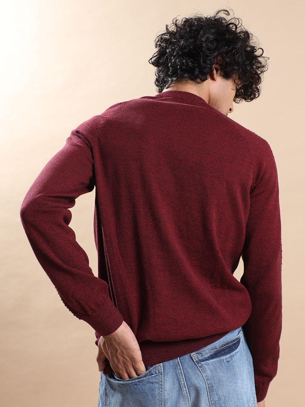 Men's Red/Black Sweater - Espanshe