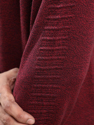 Men's Red/Black Sweater - Espanshe