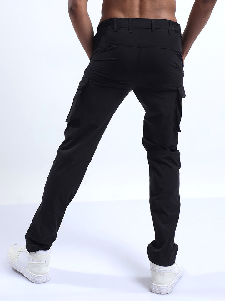 Casual Black NS Cargos For Men's