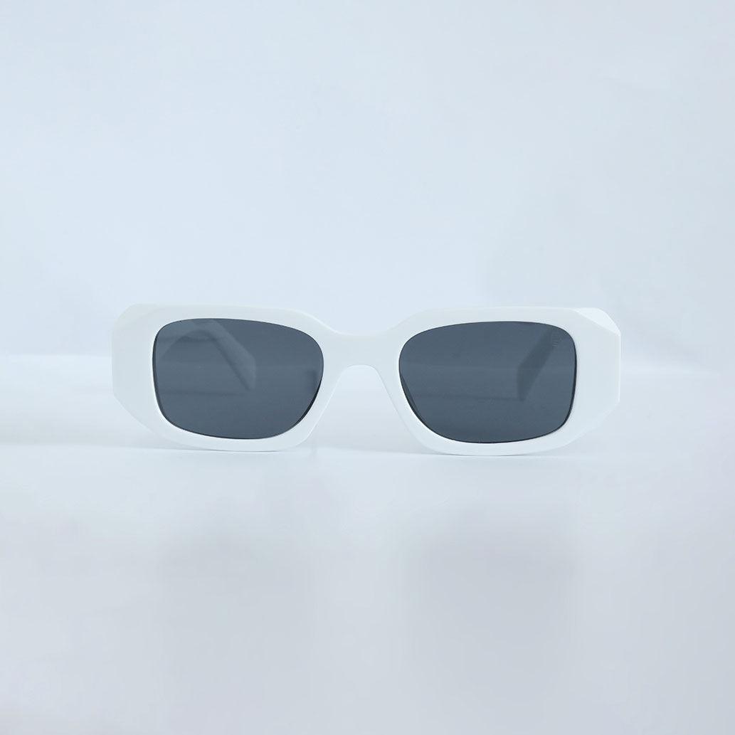 Rectangle Shape Sunglass - White - Espanshe