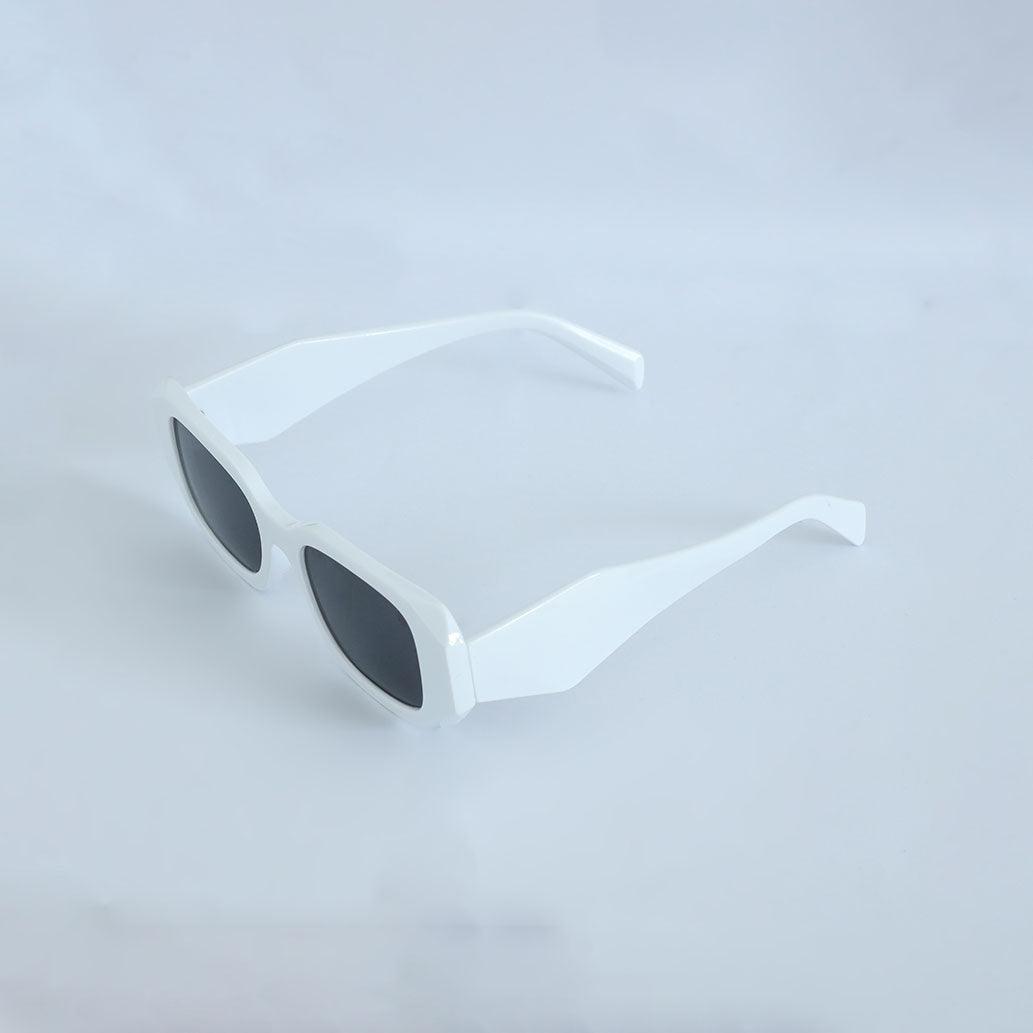 Rectangle Shape Sunglass - White - Espanshe