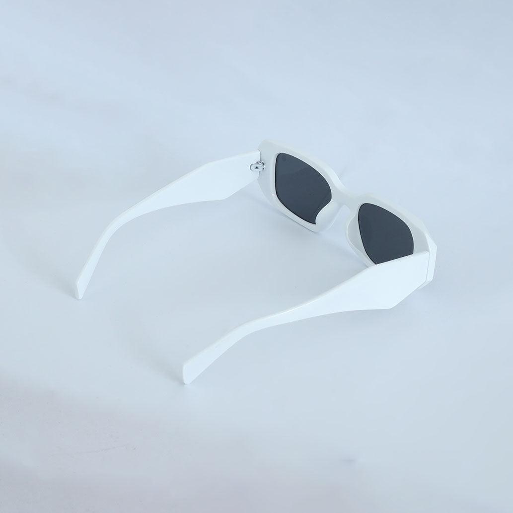 Rectangle Shape Sunglass - White - Espanshe