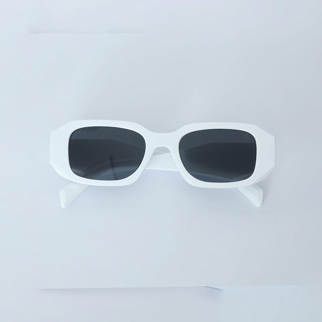 Rectangle Shape Sunglass - White - Espanshe