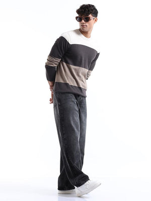 Men's Multicolor Striped Sweater - Espanshe