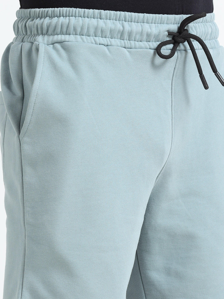 Asheran - Plain Cotton Shorts - Mint Blue - Espanshe