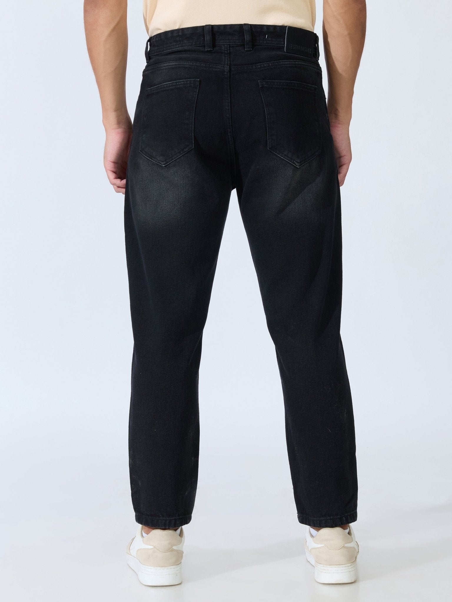 Jade - Crop Fit Jeans - Black Shade - Espanshe