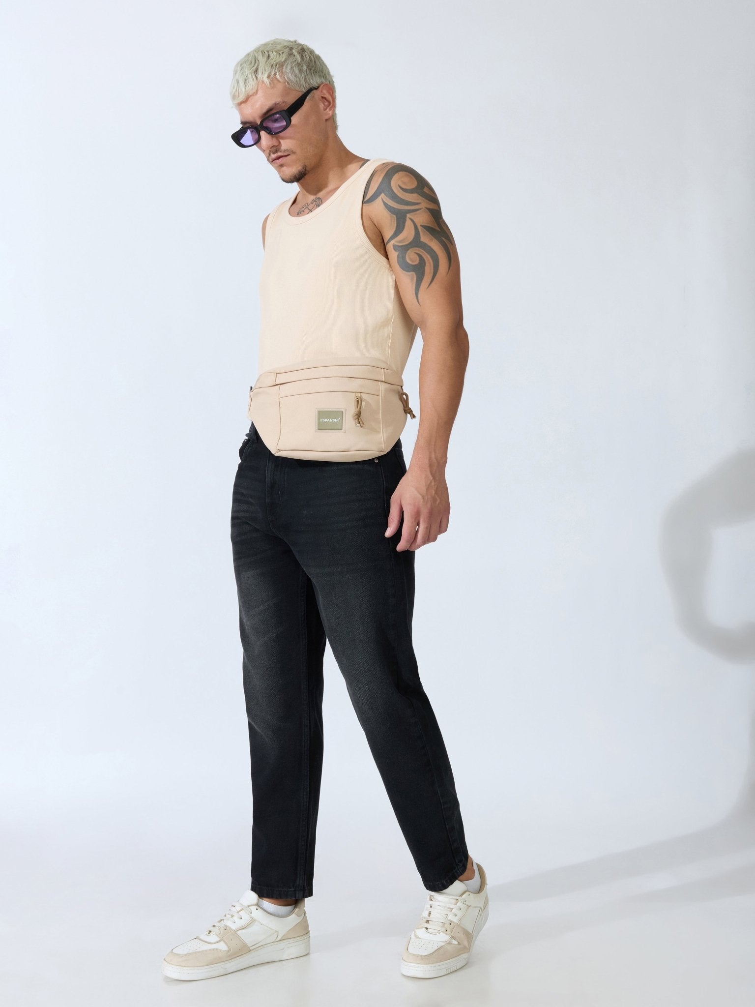 Jade - Crop Fit Jeans - Black Shade - Espanshe