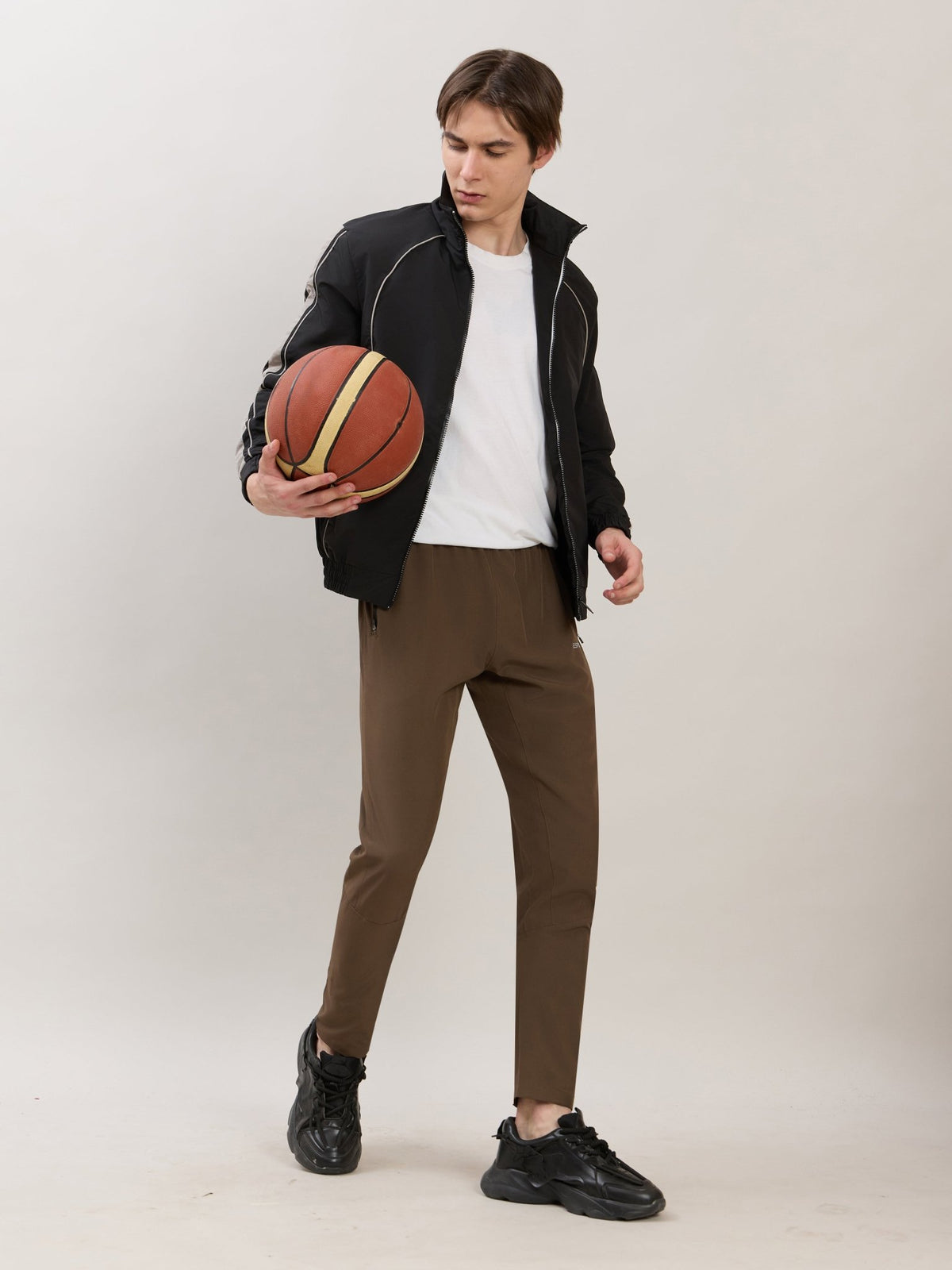 Klyra - Regular Track Pant - Dark Brown - Espanshe