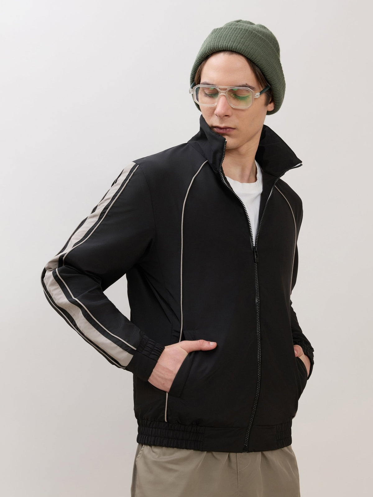 Mystic - Regular Track Jacket - Black - Espanshe