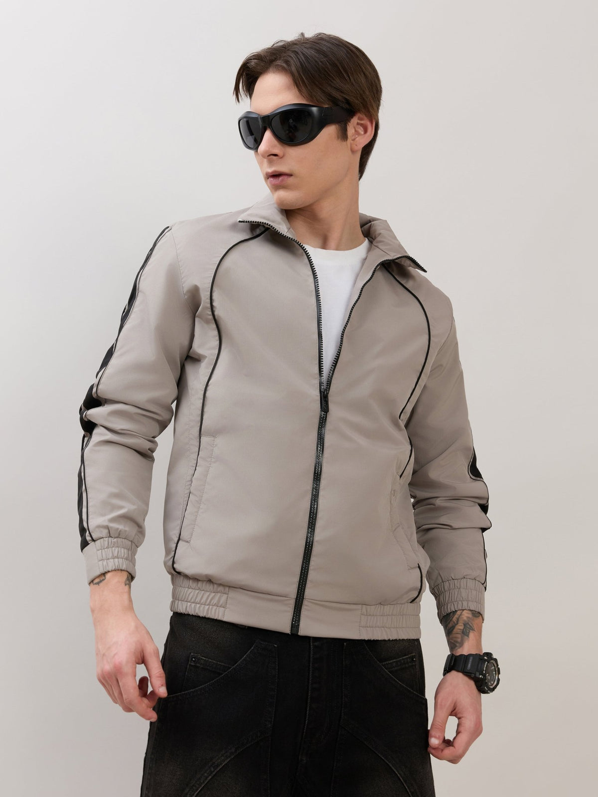 Mystic - Regular Track Jacket - Stone - Espanshe