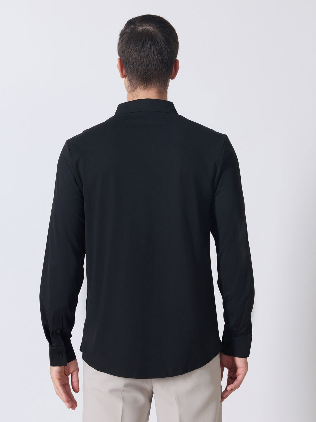 Nemo-8 - Stone Embellished Shirt - Black - Espanshe