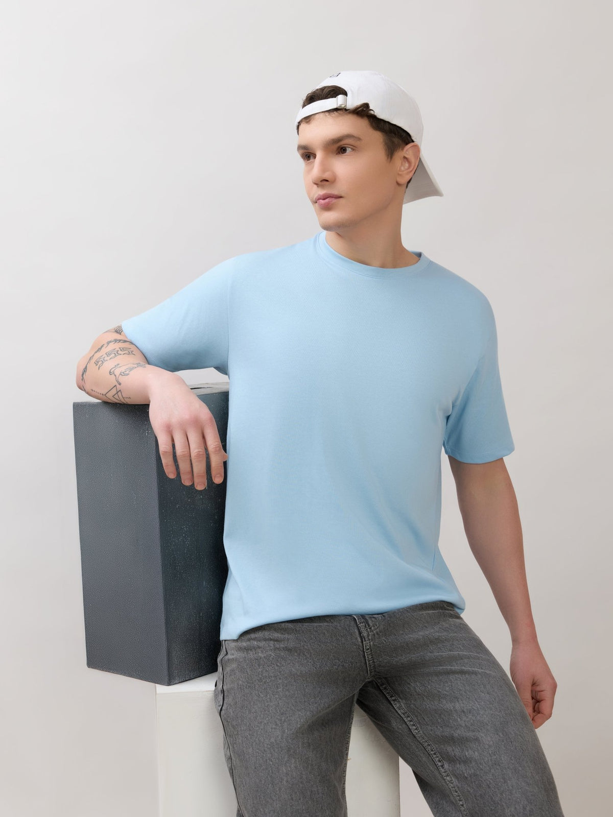 Zanaia - Slim Fit T-Shirt - Cool Blue - Espanshe