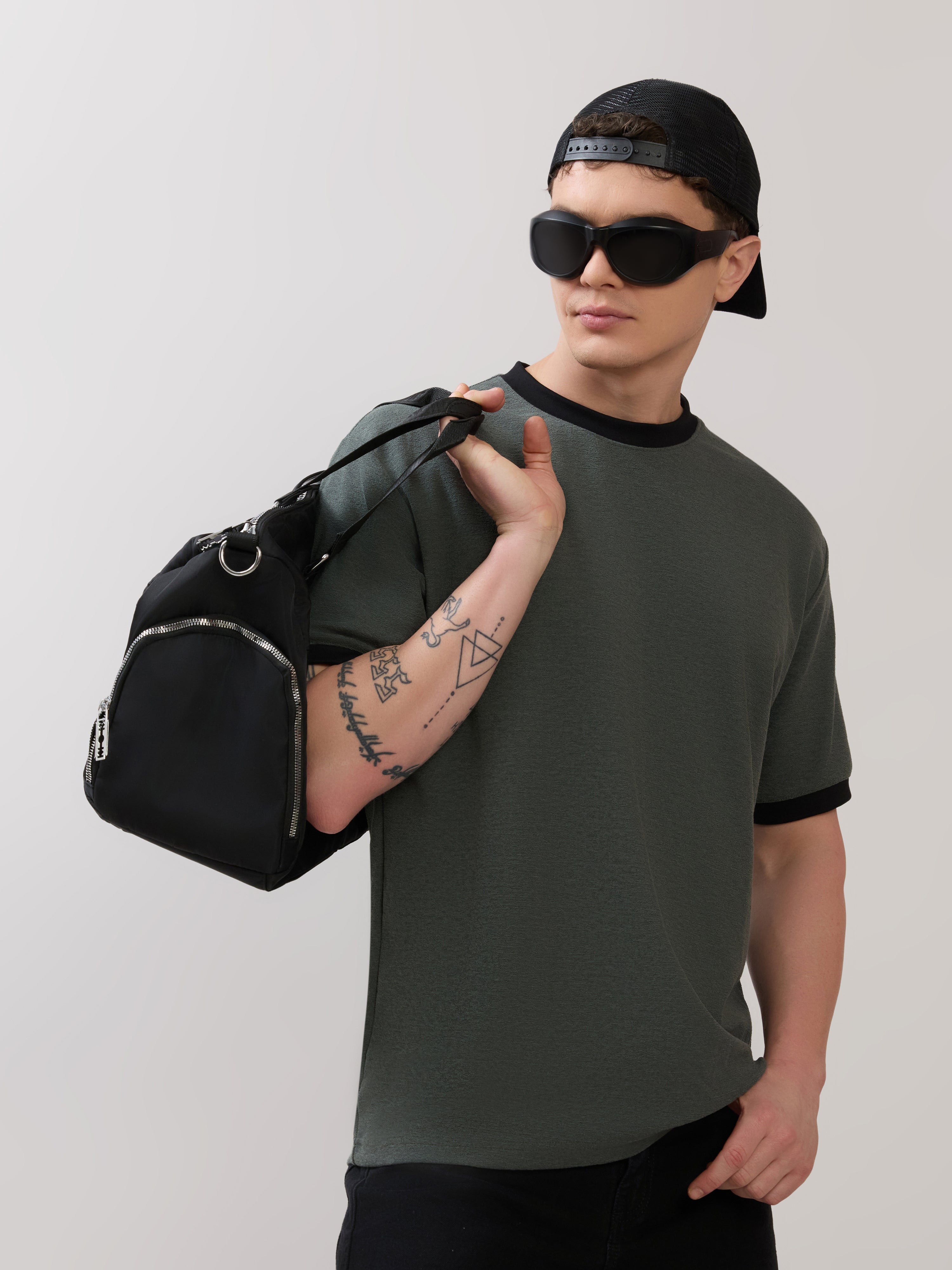 Karoon - Slim Fit Round-Neck T-Shirt - Green